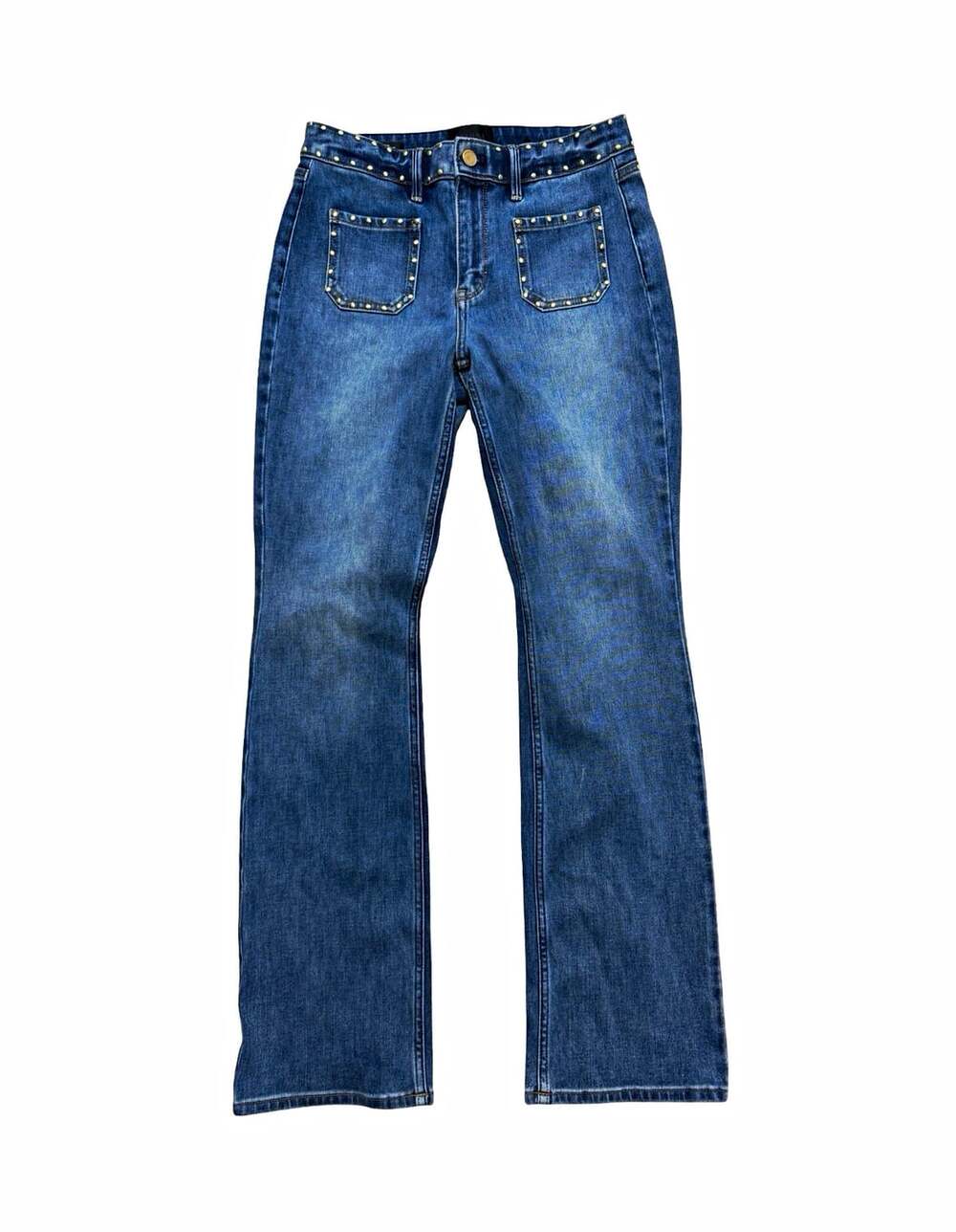 White House Black Market Women’s Blue Denim Jeans Size 4 High Rise Bootcut